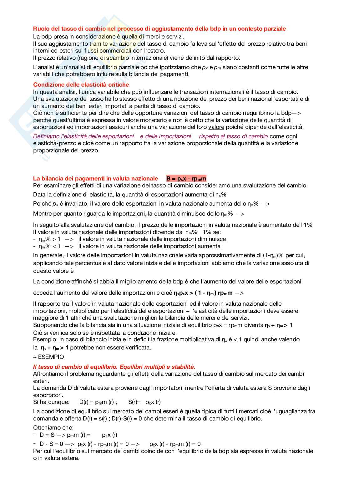 Integrazione monetaria internazionale ed Unione Europea (Area valutaria ottima, SME) Pag. 1