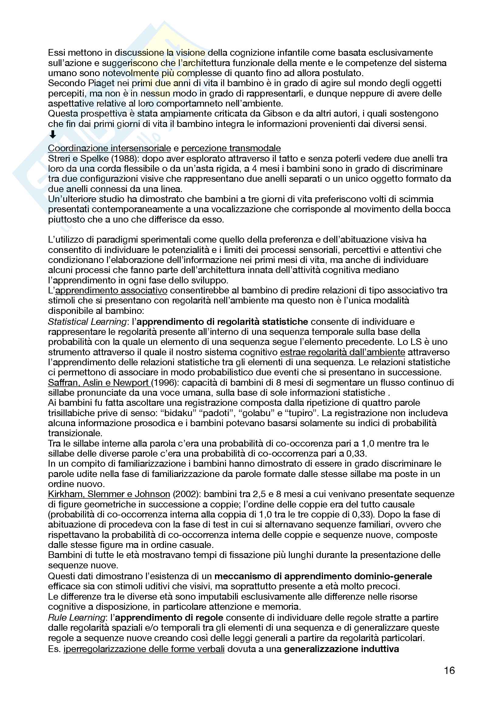 Lo sviluppo della mente umana Pag. 16