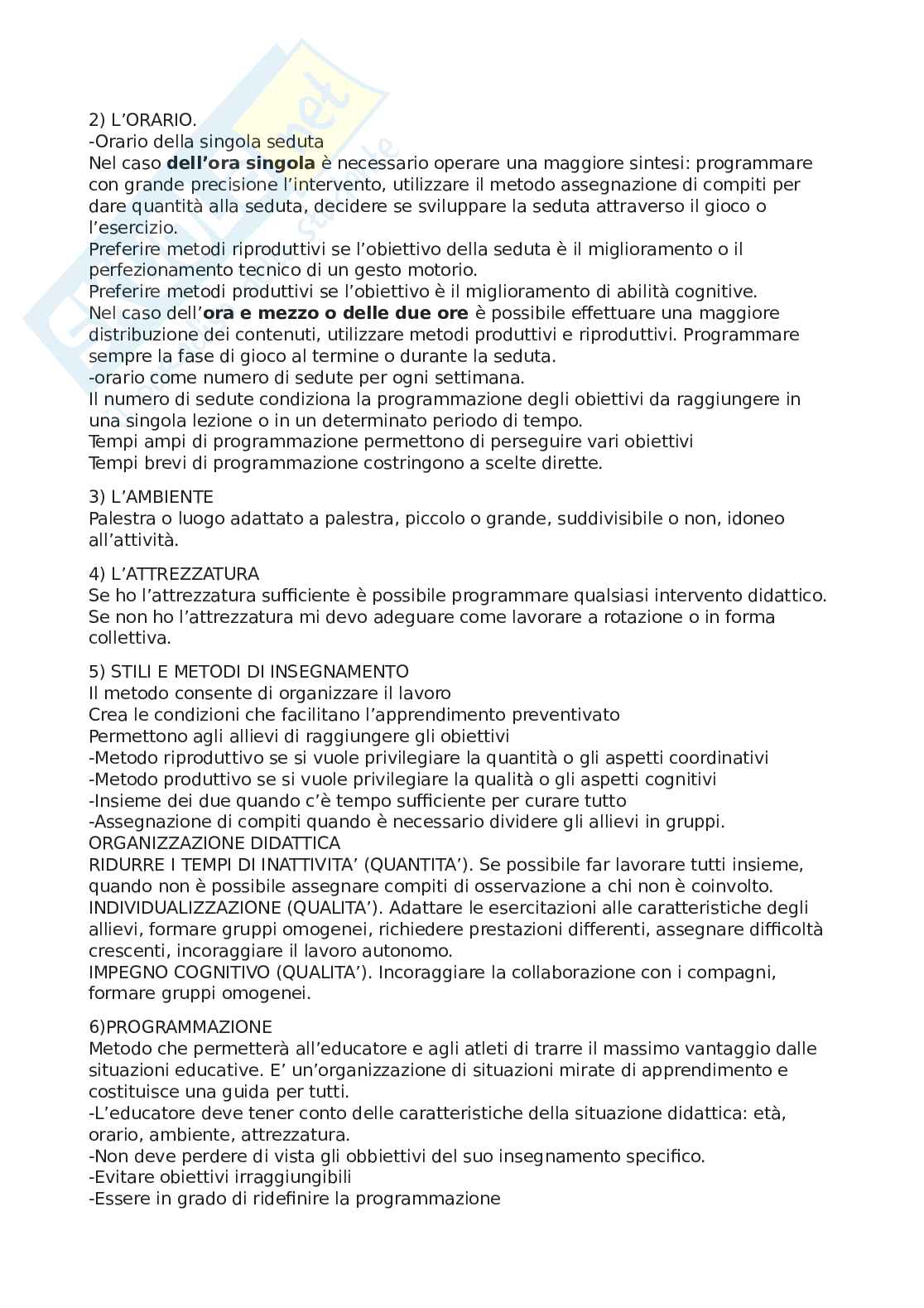 Teoria, tecnica e didattica dell'attività motoria preventiva e per l'età evolutiva Pag. 16
