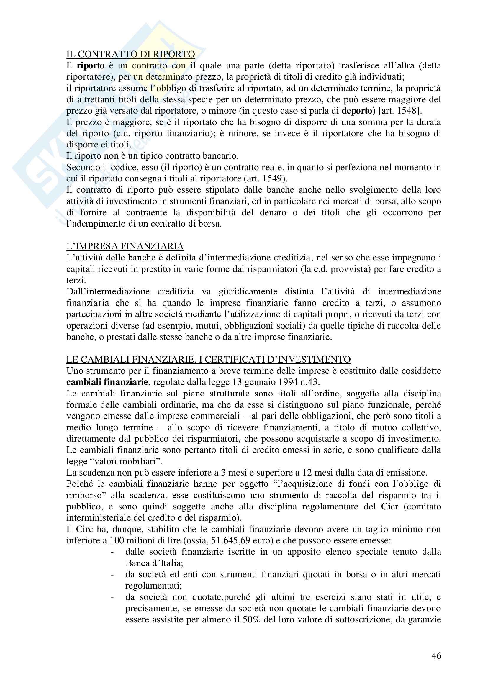 Diritto commerciale - i contratti commerciali e i titoli di credito Pag. 46