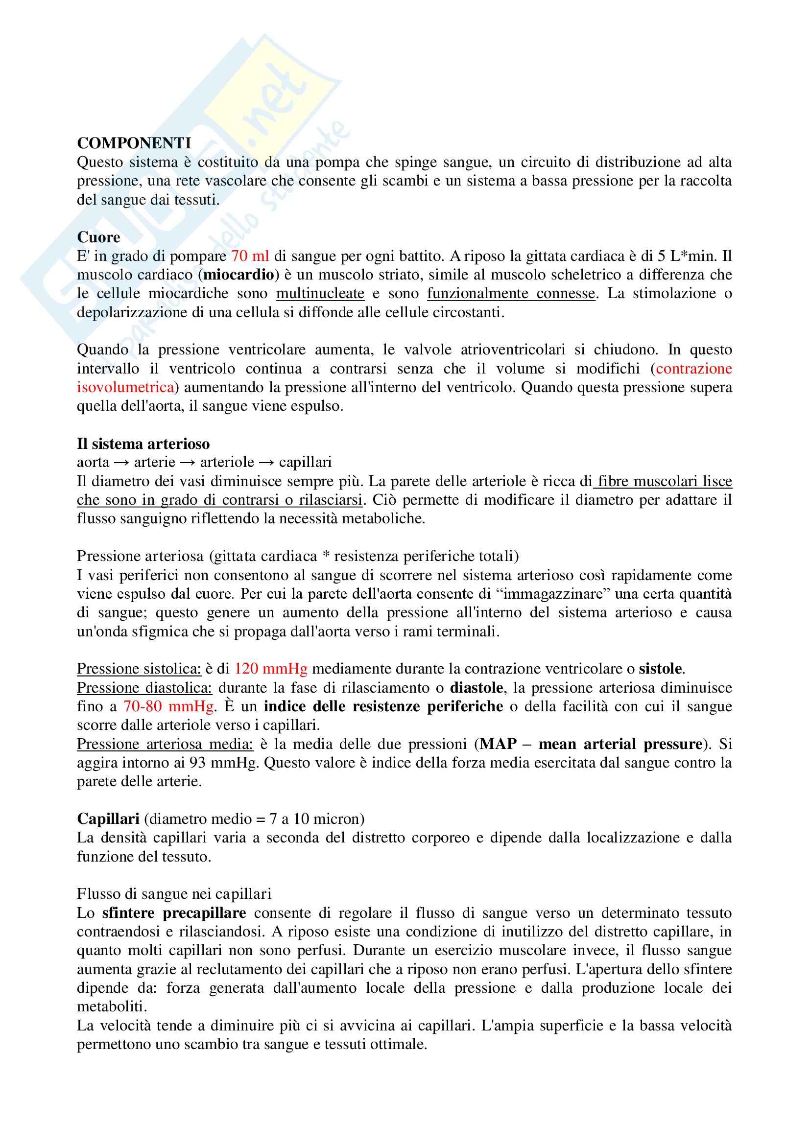 Riassunto esame Fisiologia Generale, prof. Veicsteinas, libro consigliato Fisiologia Applicata allo Sport, McArdle - cap. 15 Pag. 1