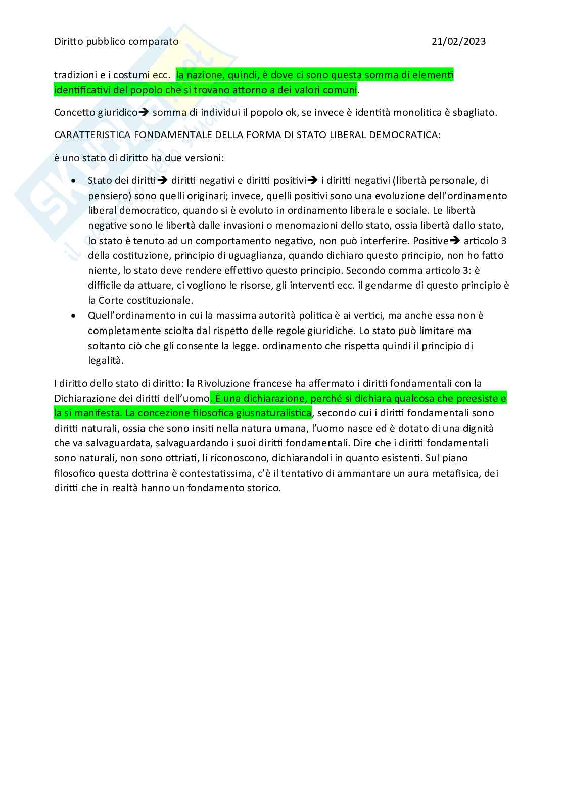 Riassunto esame Diritto pubblico comparato, Prof. Guidi Guido, libro consigliato  Diritto costituzionale comparato, P. Carrozza, A. Di Giovine, G.F. Ferrari Pag. 6