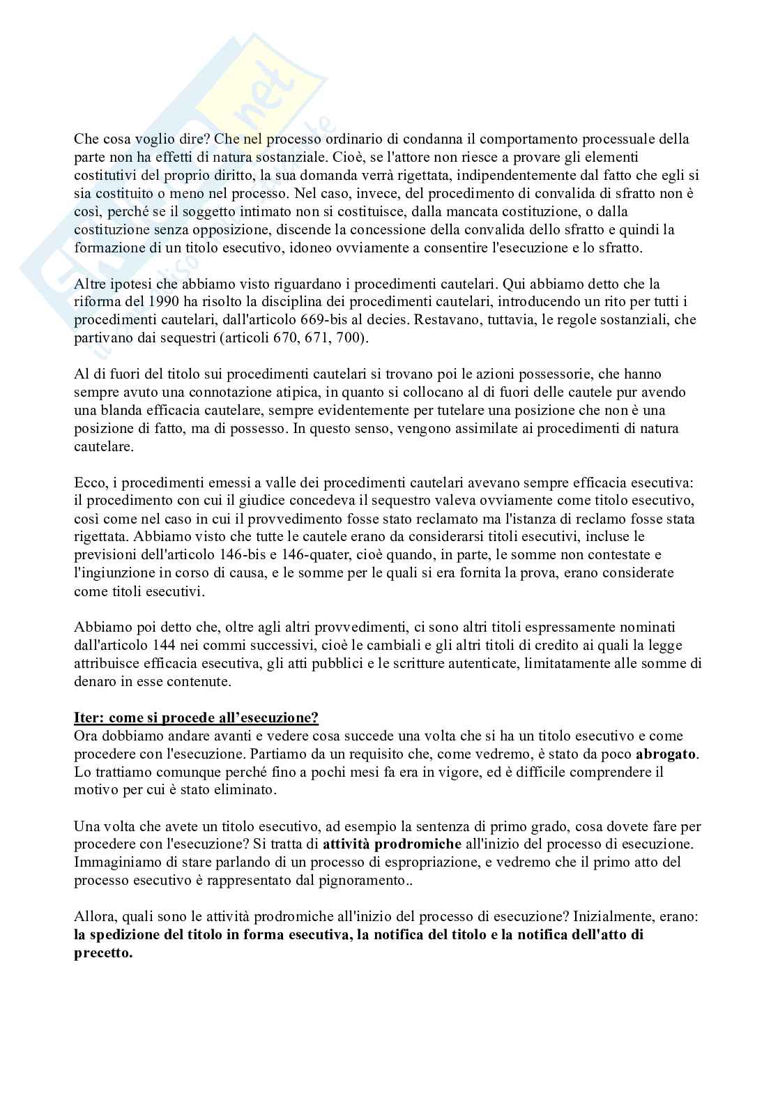 Lezione 4 Procedura civile  Pag. 2