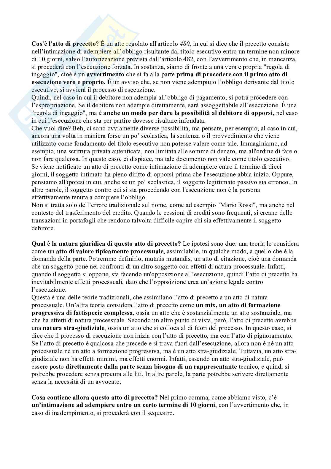 Lezione 4 Procedura civile  Pag. 6
