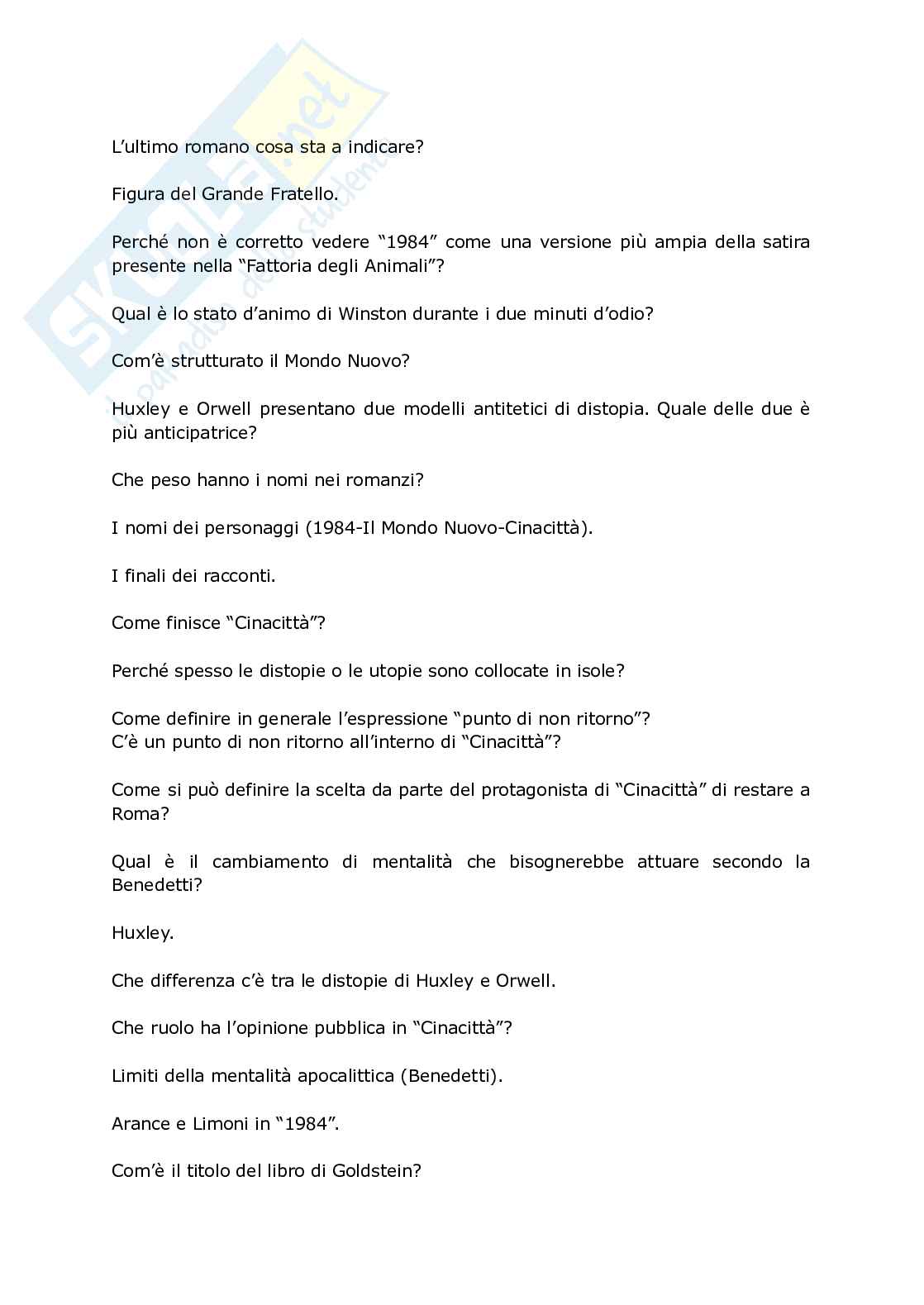 Domande esame Letteratura Pag. 6