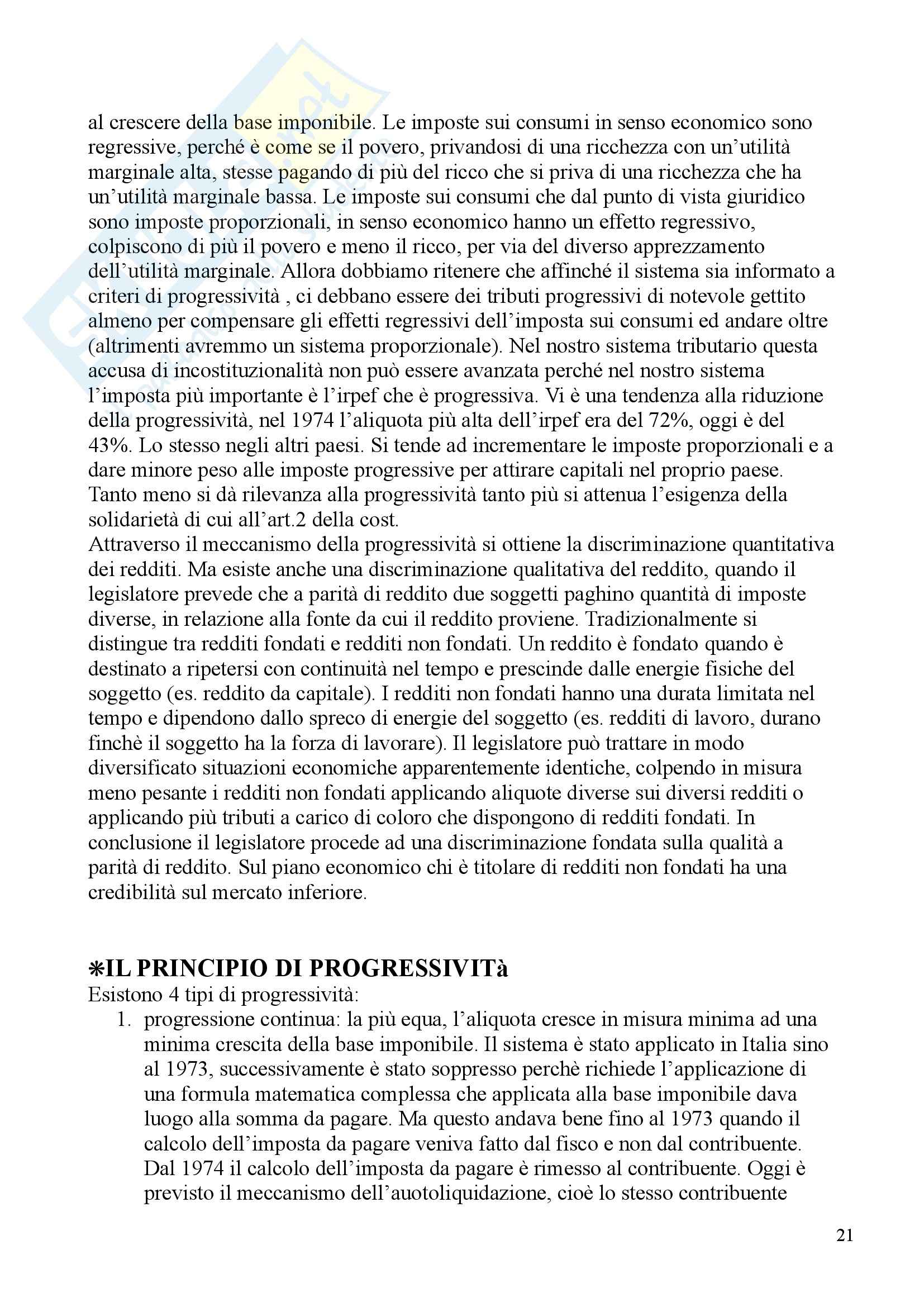 Diritto tributario - nozioni generali Pag. 21