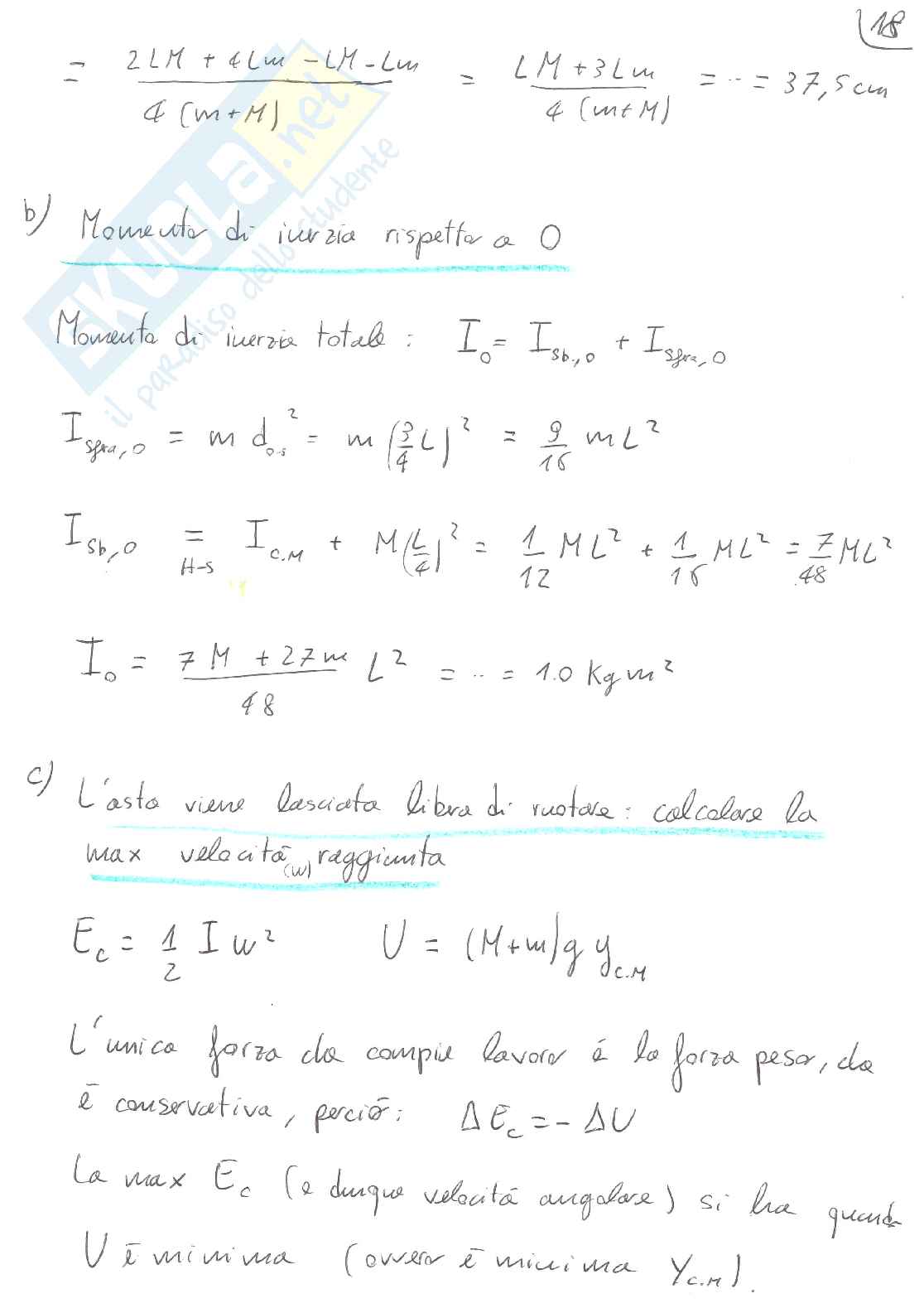 Esercitazione tutoraggio Fisica 1 Pag. 2