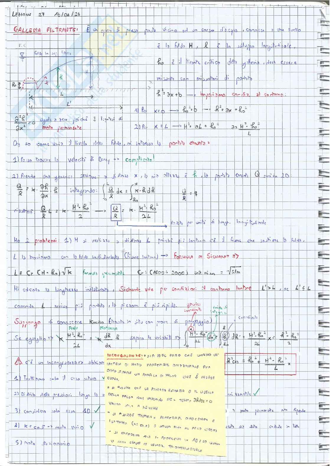 Appunti lezioni Costruzioni Idrauliche: acquedotti   Pag. 6