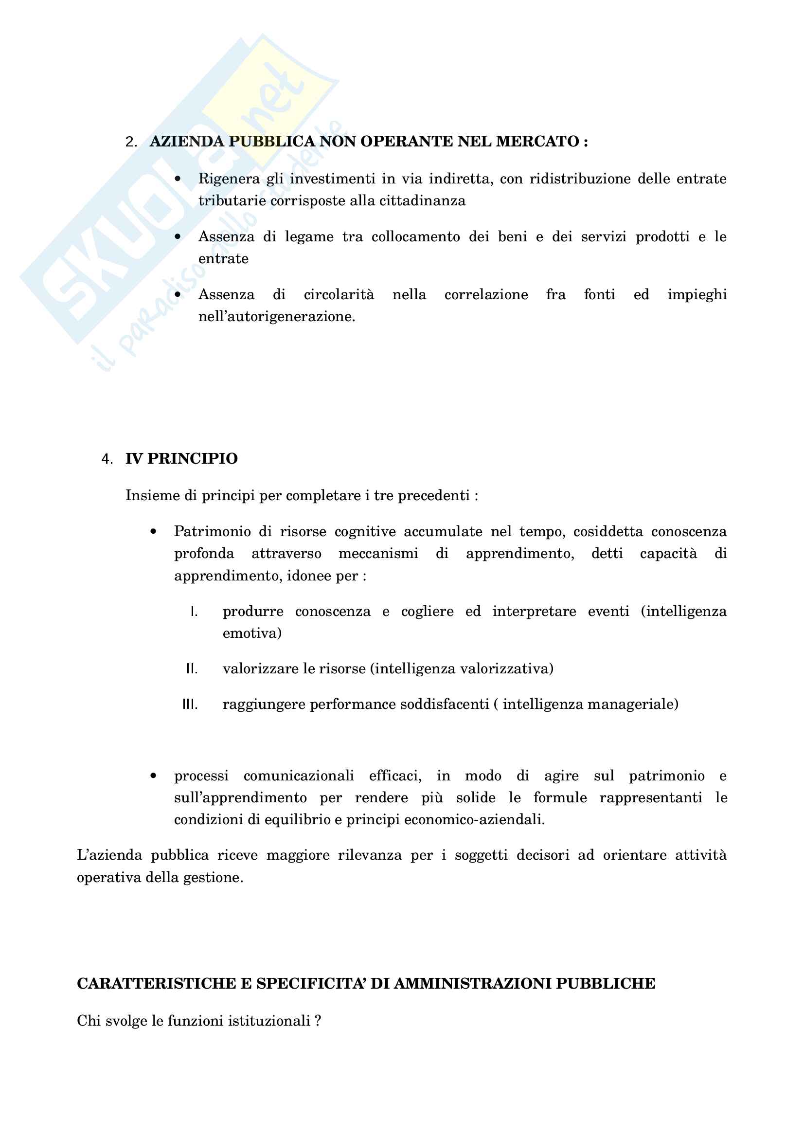 Riassunti esame economia delle aziende e delle Amministrazioni Pubbliche (I e II modulo) Pag. 11