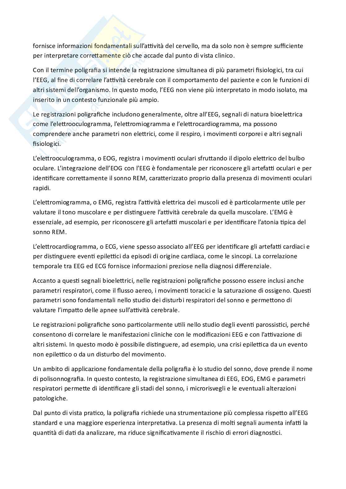 Riassunto esame Tecniche elettro neurofisiopatologiche 1, Prof. No Name, libro consigliato Manuale teorico pratico di Elettroencefalografia , Mecarelli Pag. 21