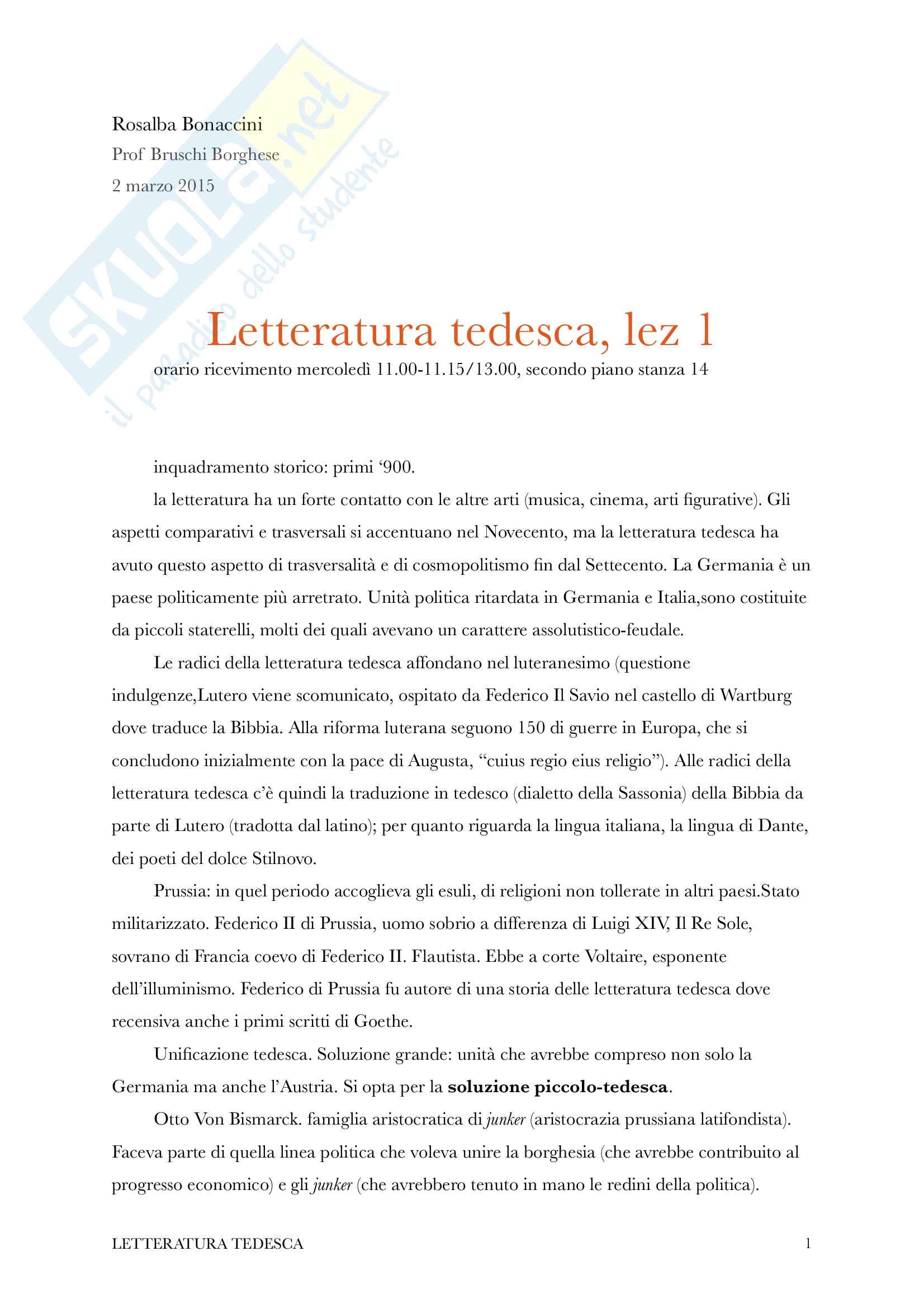 Kafka e l'espressionismo tedesco Pag. 1
