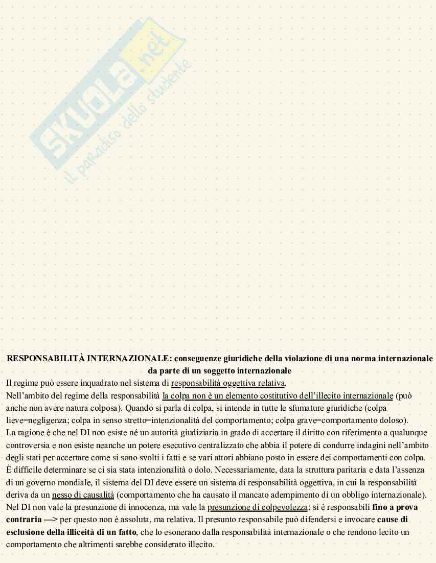 Appunti sulla responsabilità internazionale, in vista del terzo esonero di Diritto internazionale  Pag. 2