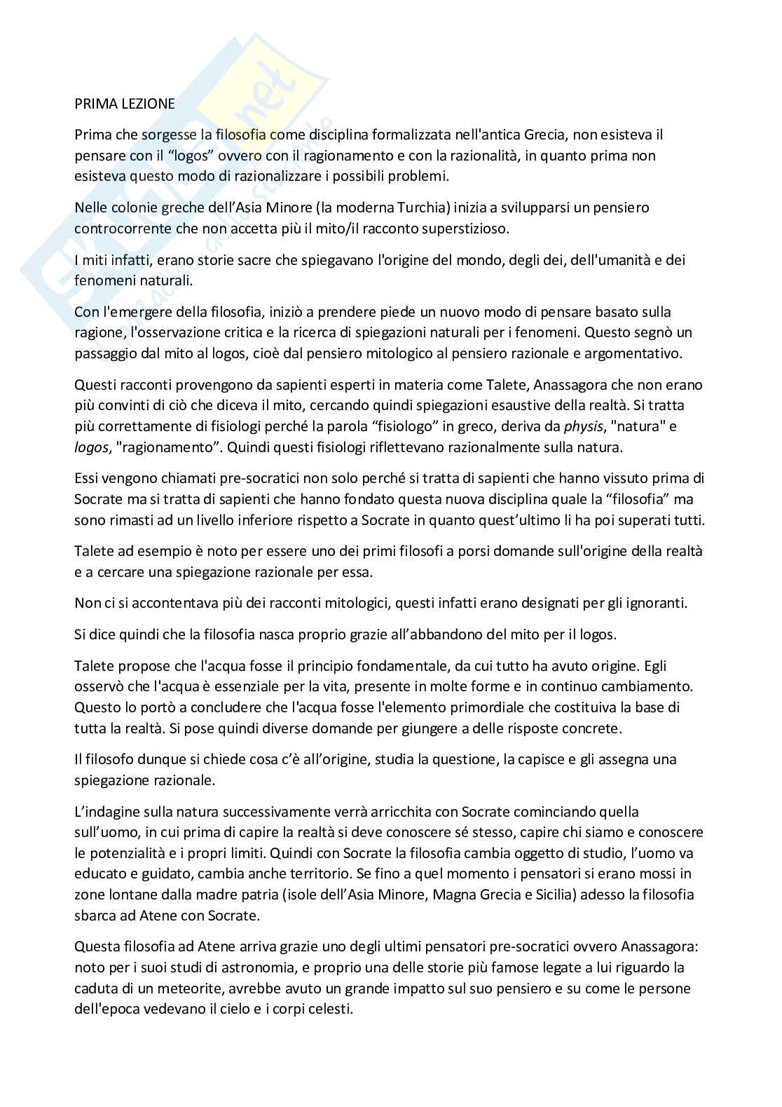 Filosofia  Pag. 1