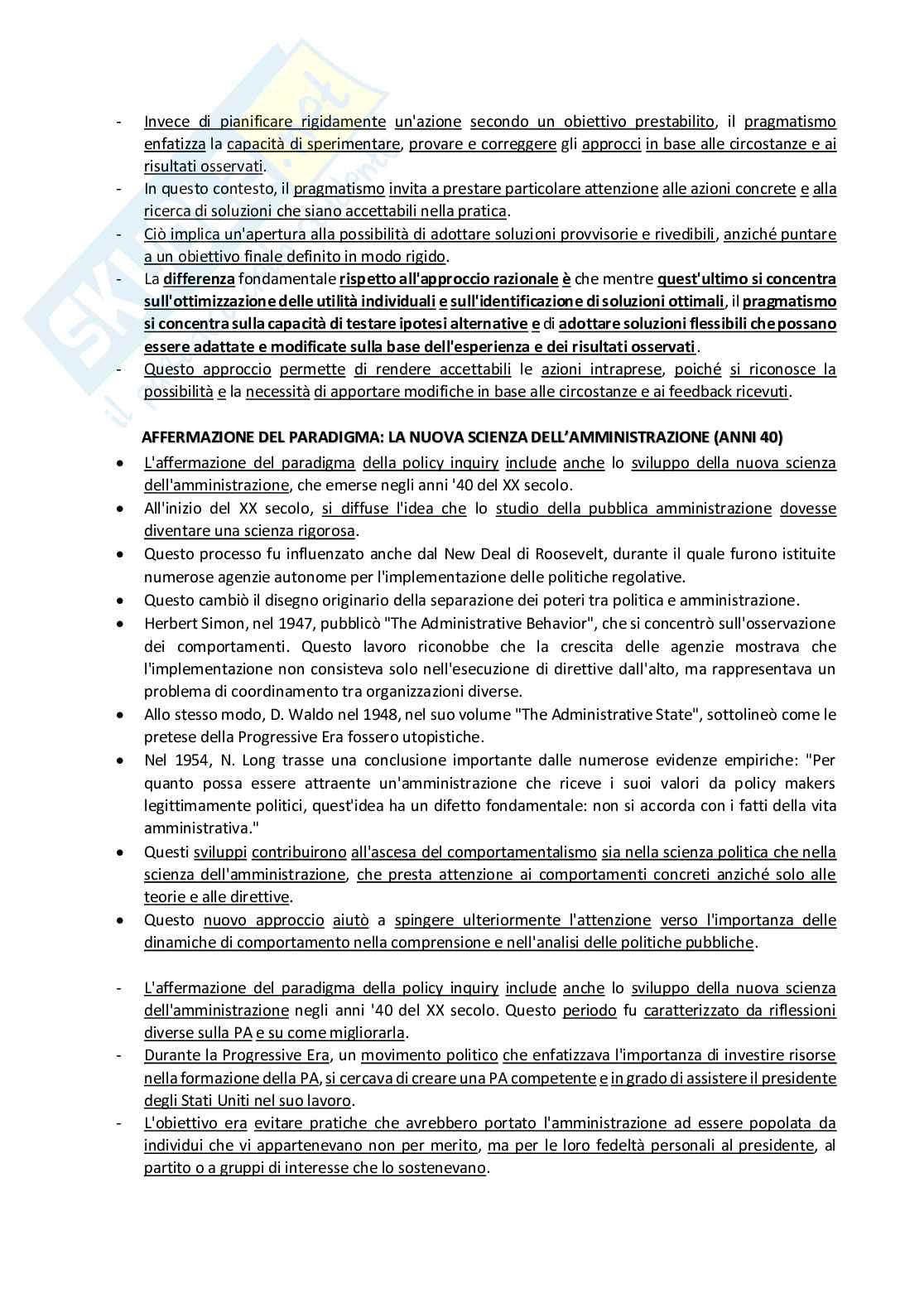 Riassunto esame Management Pubblico, Prof. Regonini Gloria, libro consigliato Capire le politiche pubbliche , Gloria Regonini  Pag. 16