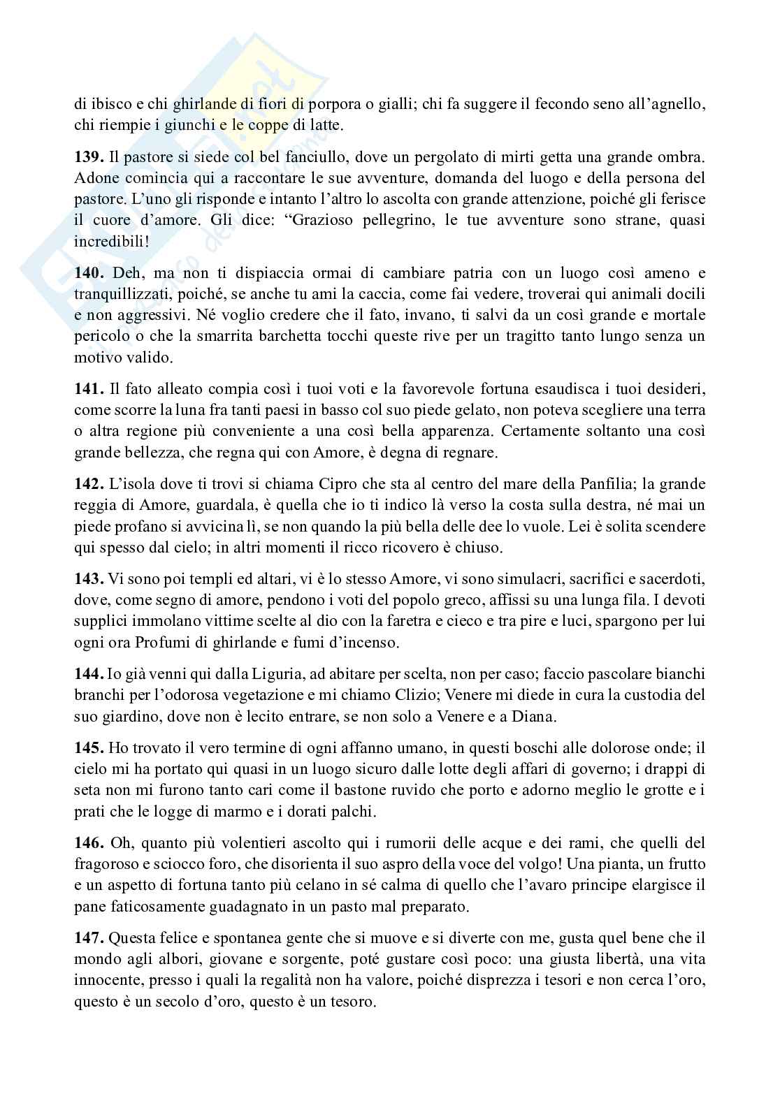 Analisi e parafrasi G.B. Marino - L'Adone (canto I) Pag. 16