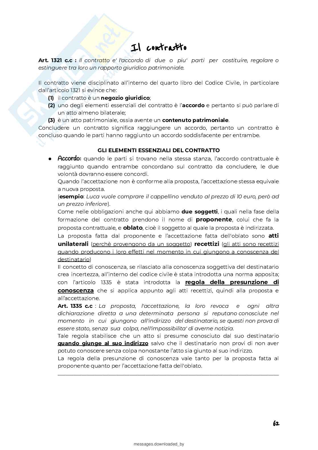 Appunti di Diritto privato Pag. 1