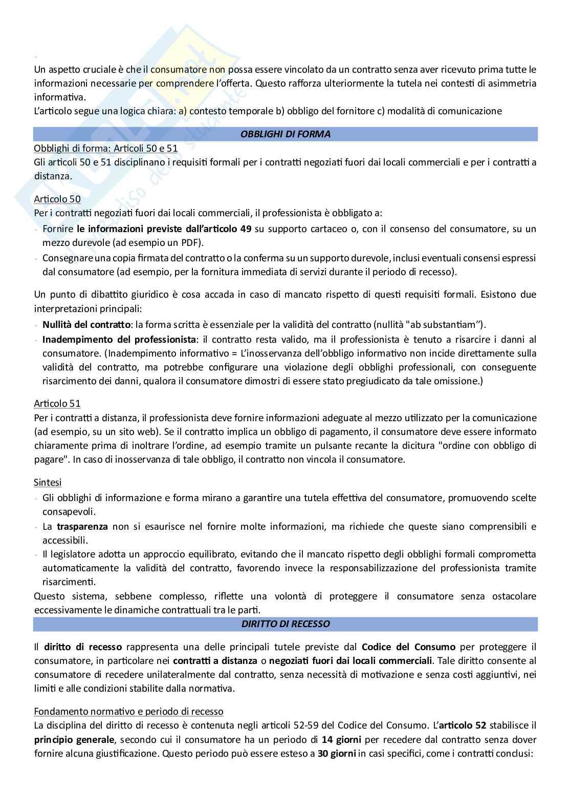 Contratti d'impresa e dei consumatori Pag. 26
