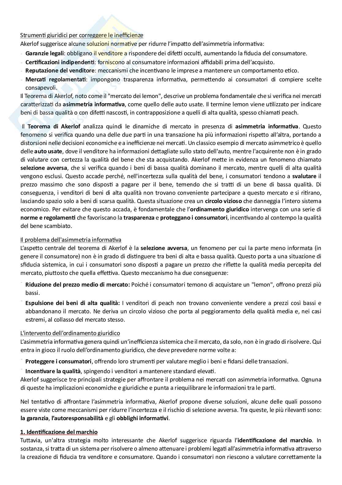 Contratti d'impresa e dei consumatori Pag. 46