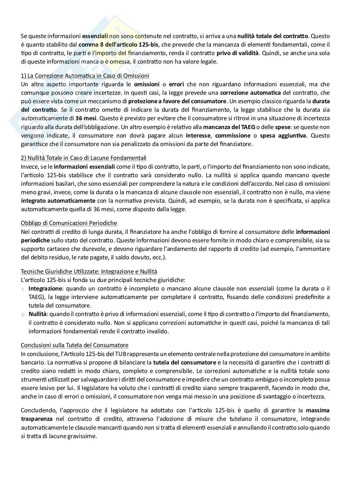 Contratti d'impresa e dei consumatori Pag. 61