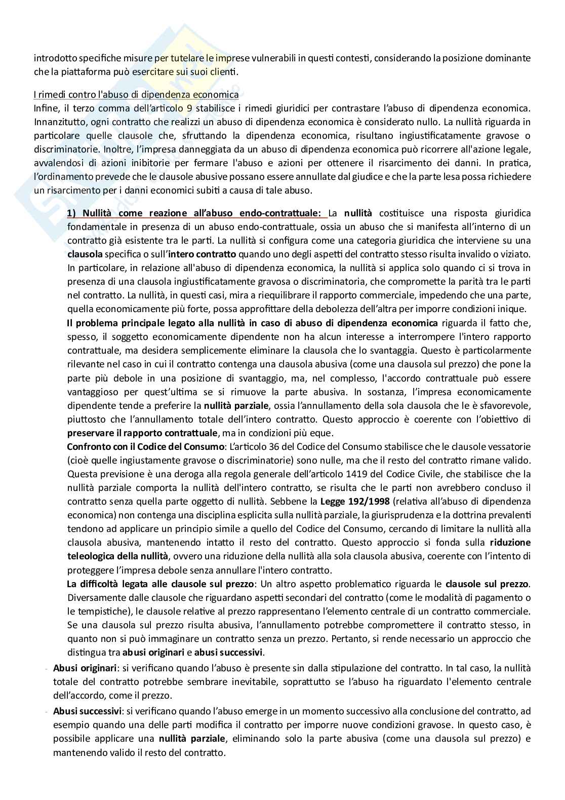 Contratti d'impresa e dei consumatori Pag. 71