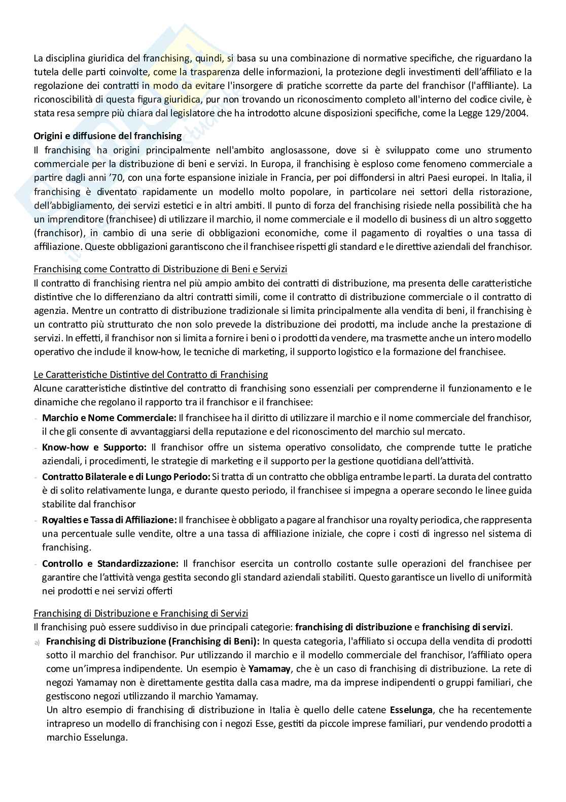 Contratti d'impresa e dei consumatori Pag. 76