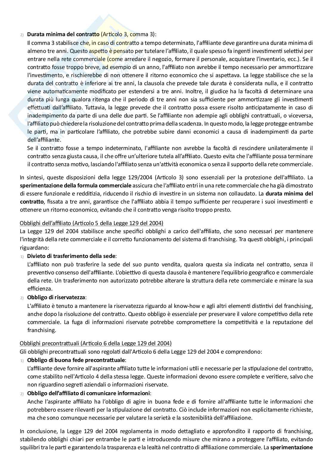 Contratti d'impresa e dei consumatori Pag. 81