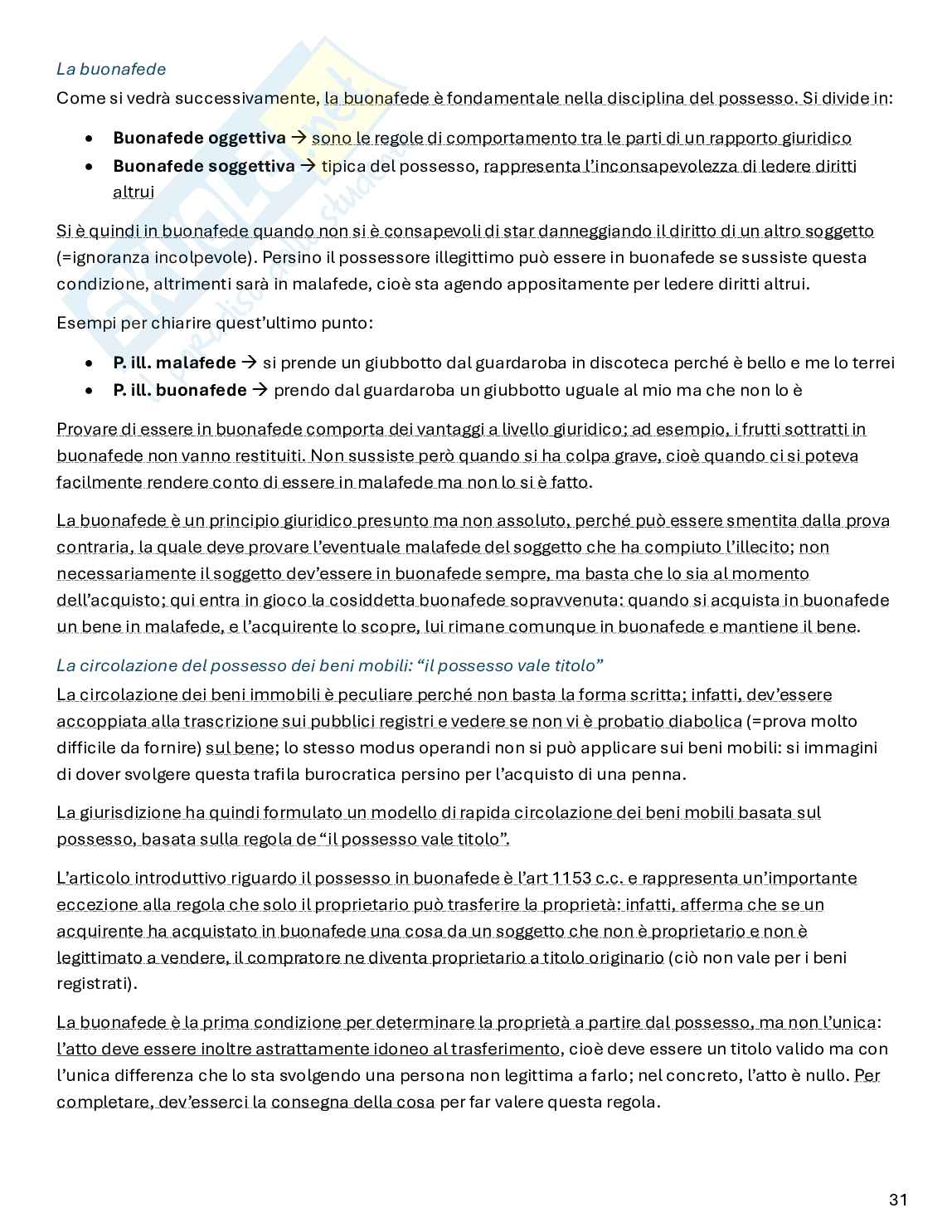 Riassunto esame Diritto privato, Prof. Ferro Luzzi Federico, libro consigliato Istituzioni di diritto privato, Nivarra, Ricciuto, Scognamiglio Pag. 31