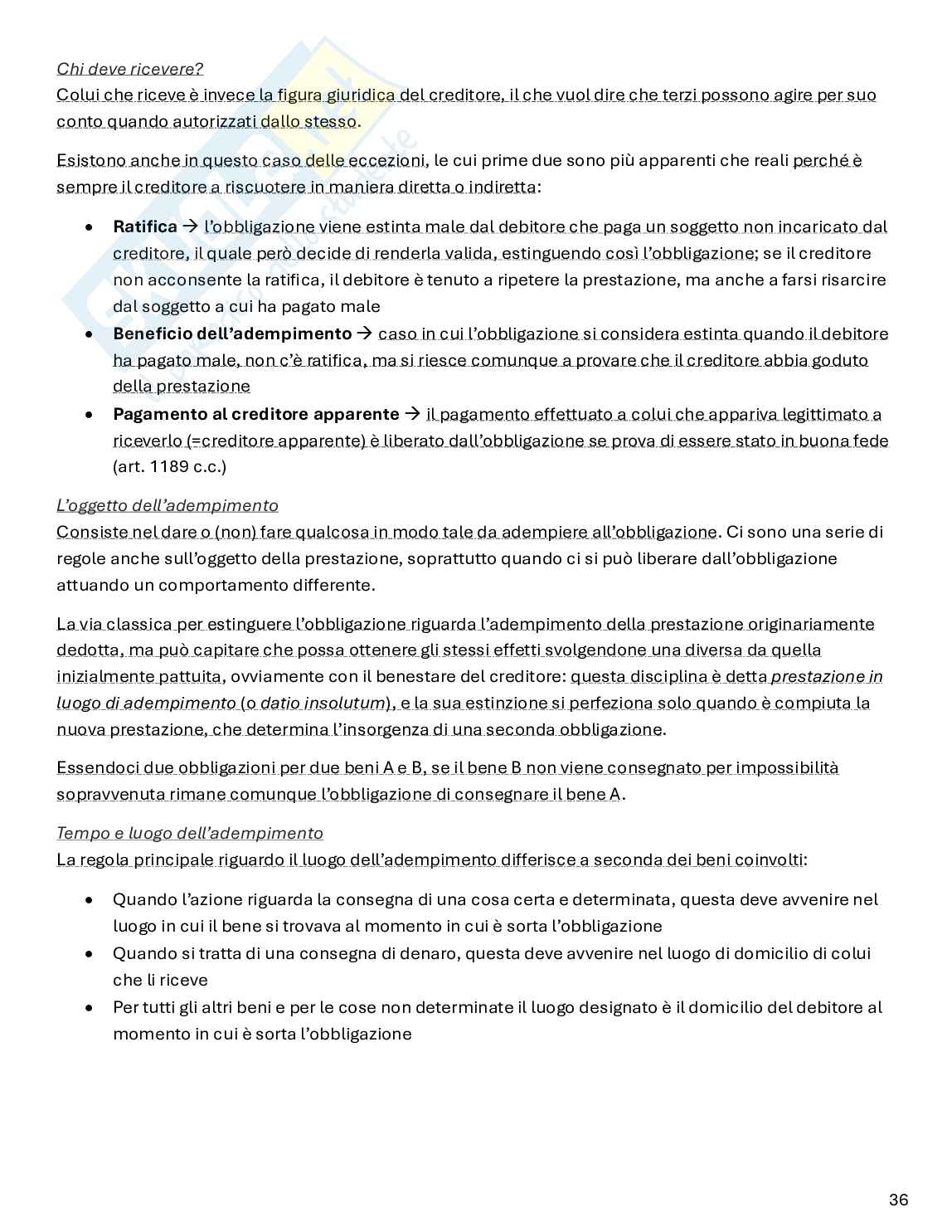 Riassunto esame Diritto privato, Prof. Ferro Luzzi Federico, libro consigliato Istituzioni di diritto privato, Nivarra, Ricciuto, Scognamiglio Pag. 36