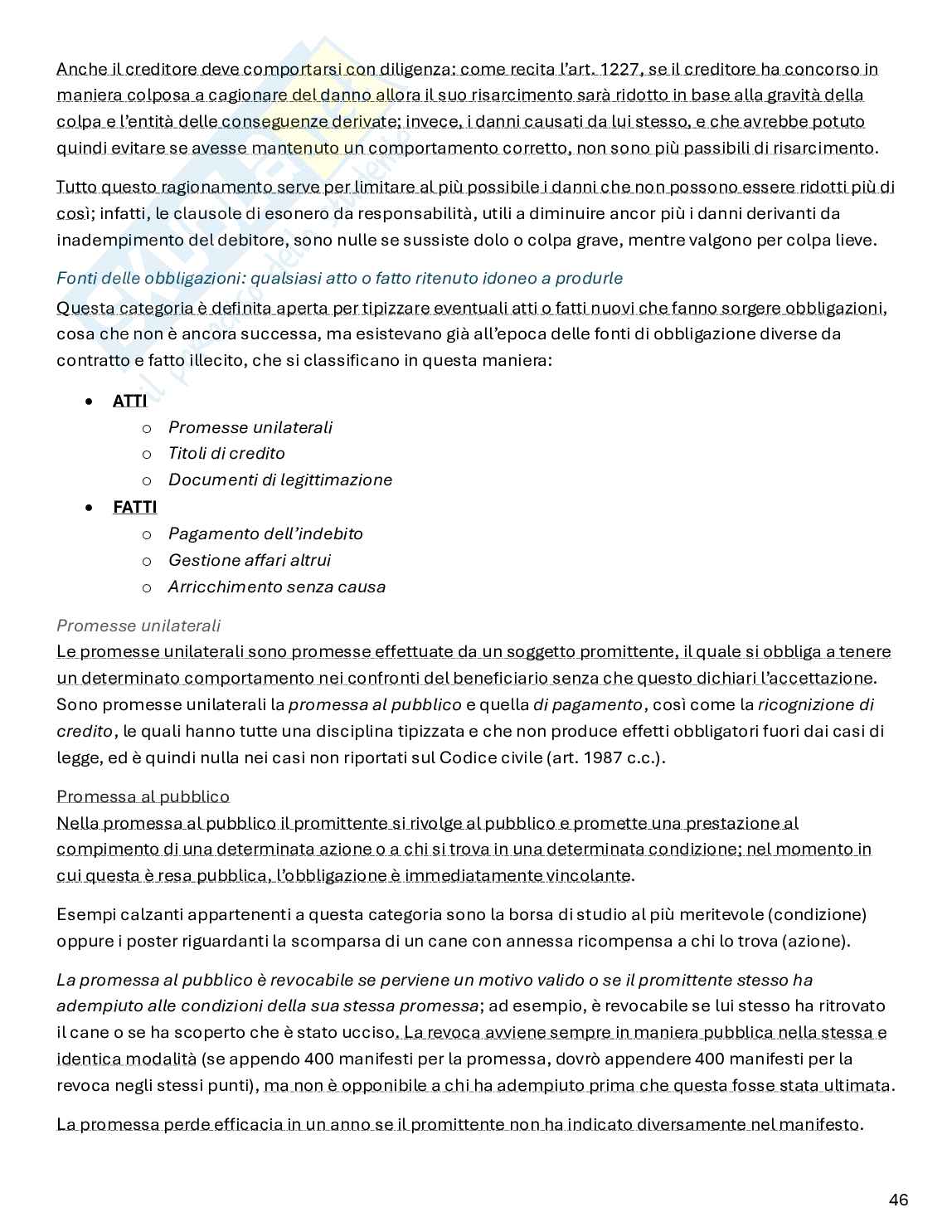 Riassunto esame Diritto privato, Prof. Ferro Luzzi Federico, libro consigliato Istituzioni di diritto privato, Nivarra, Ricciuto, Scognamiglio Pag. 46