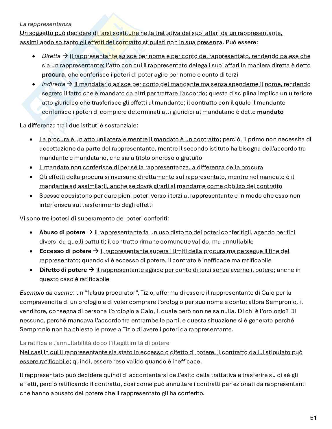 Riassunto esame Diritto privato, Prof. Ferro Luzzi Federico, libro consigliato Istituzioni di diritto privato, Nivarra, Ricciuto, Scognamiglio Pag. 51