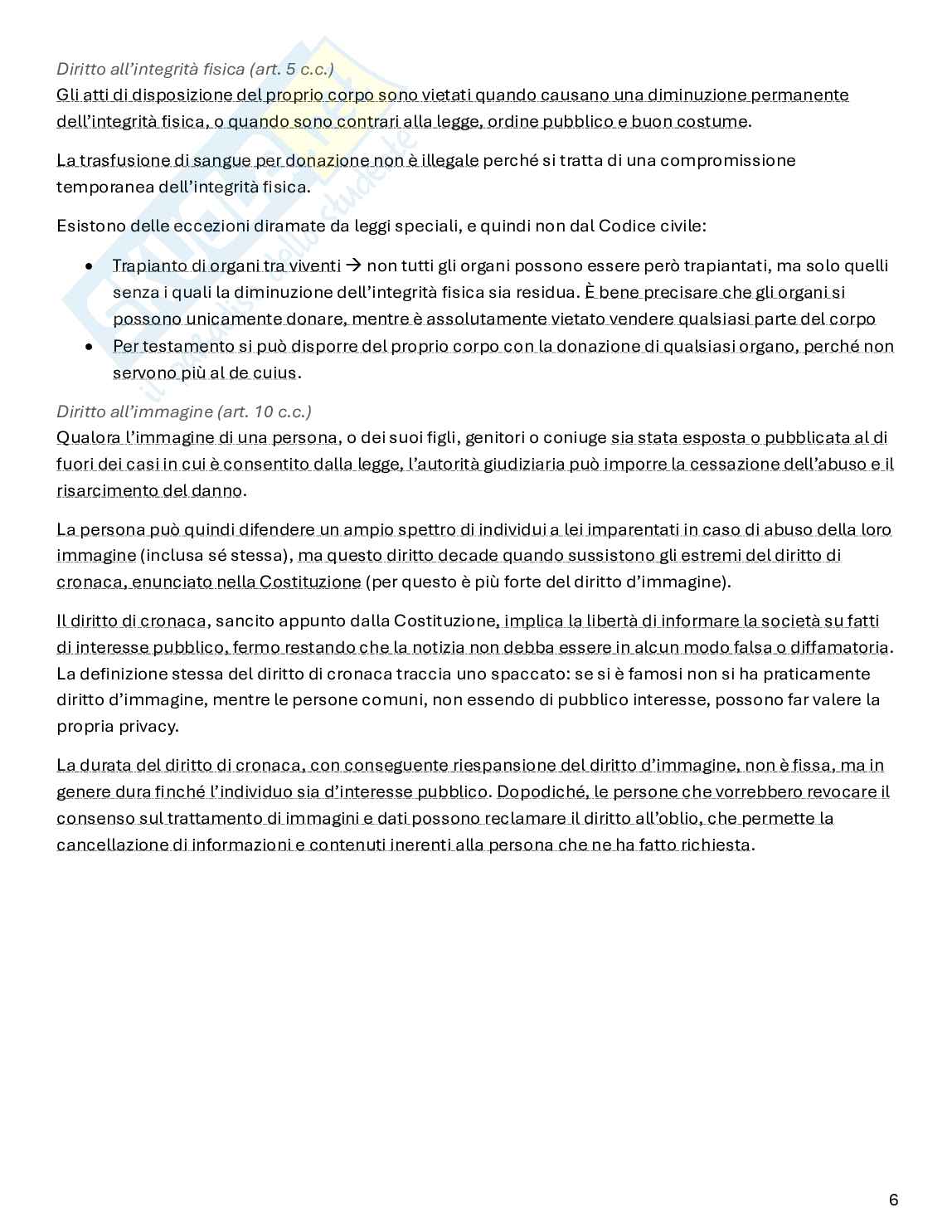 Riassunto esame Diritto privato, Prof. Ferro Luzzi Federico, libro consigliato Istituzioni di diritto privato, Nivarra, Ricciuto, Scognamiglio Pag. 6