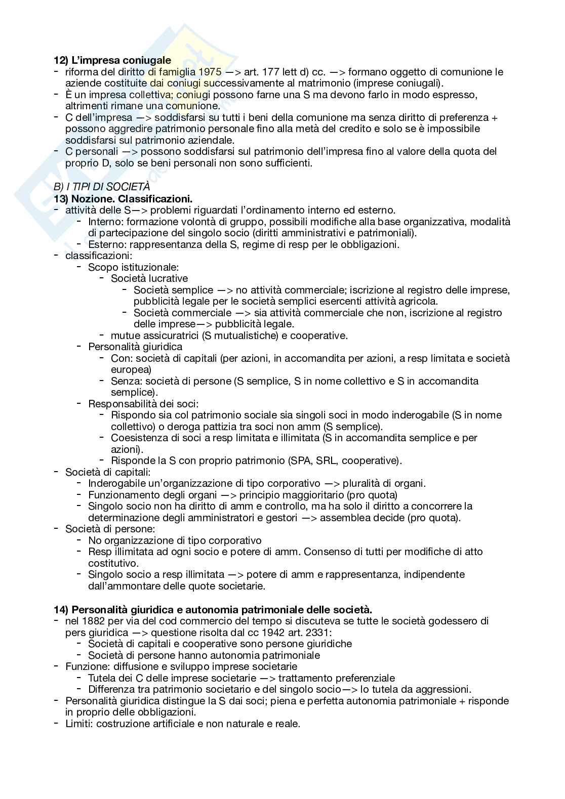 Riassunto esame Diritto commerciale, Prof. Zunarelli Stefano, libro consigliato Diritto commerciale , Campobasso  Pag. 26