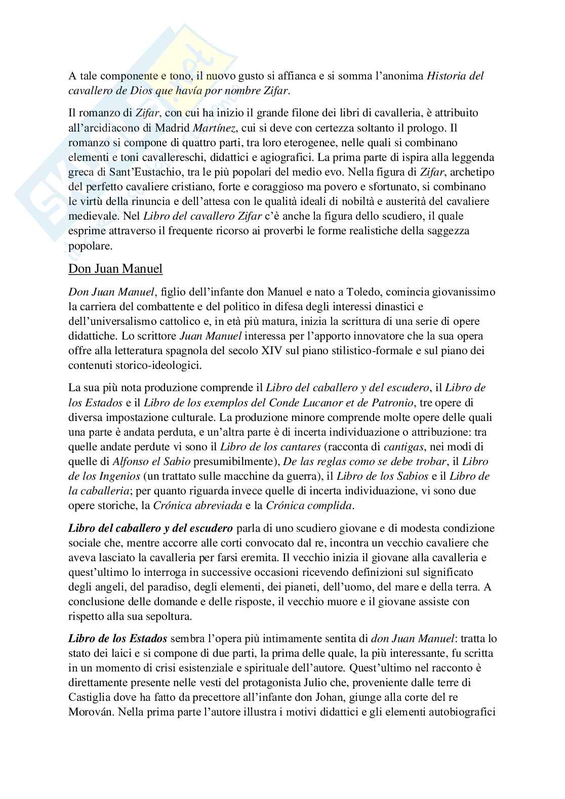 Riassunto esame Letteratura Spagnola, prof. Campese, libro consigliato Storia e testi della letteratura spagnola medievale Pag. 16