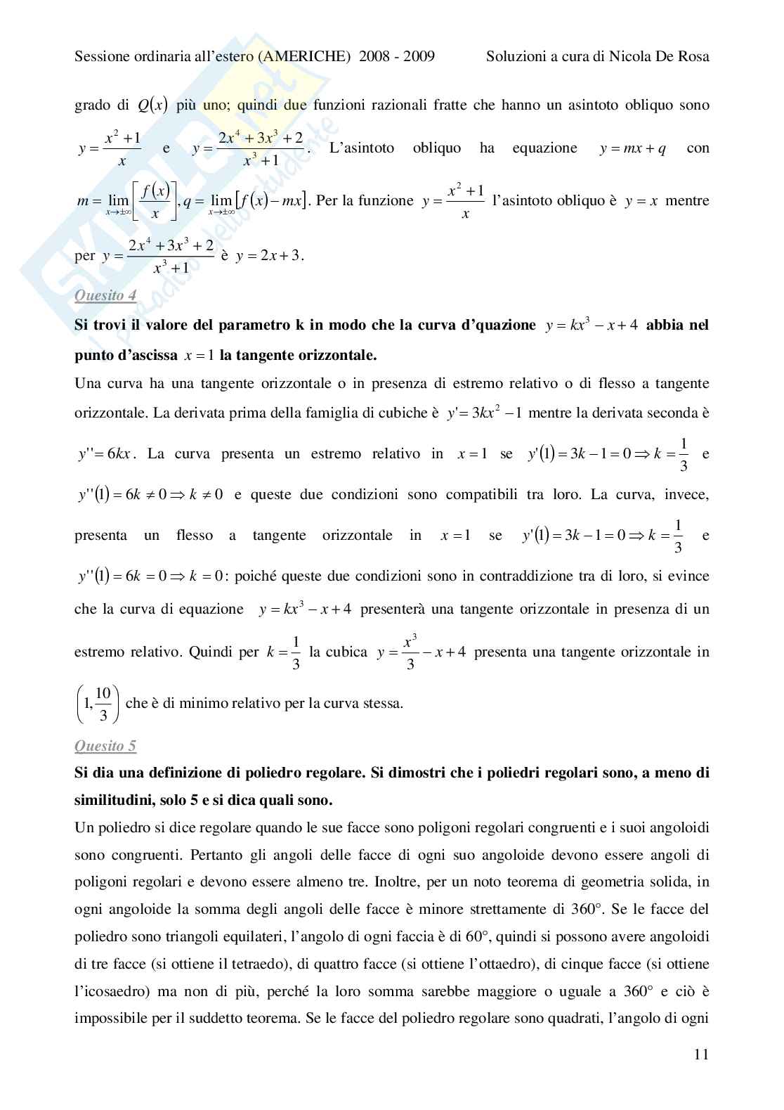 2009 - liceo scientifico - scuole italiane all'estero: Americhe Pag. 11