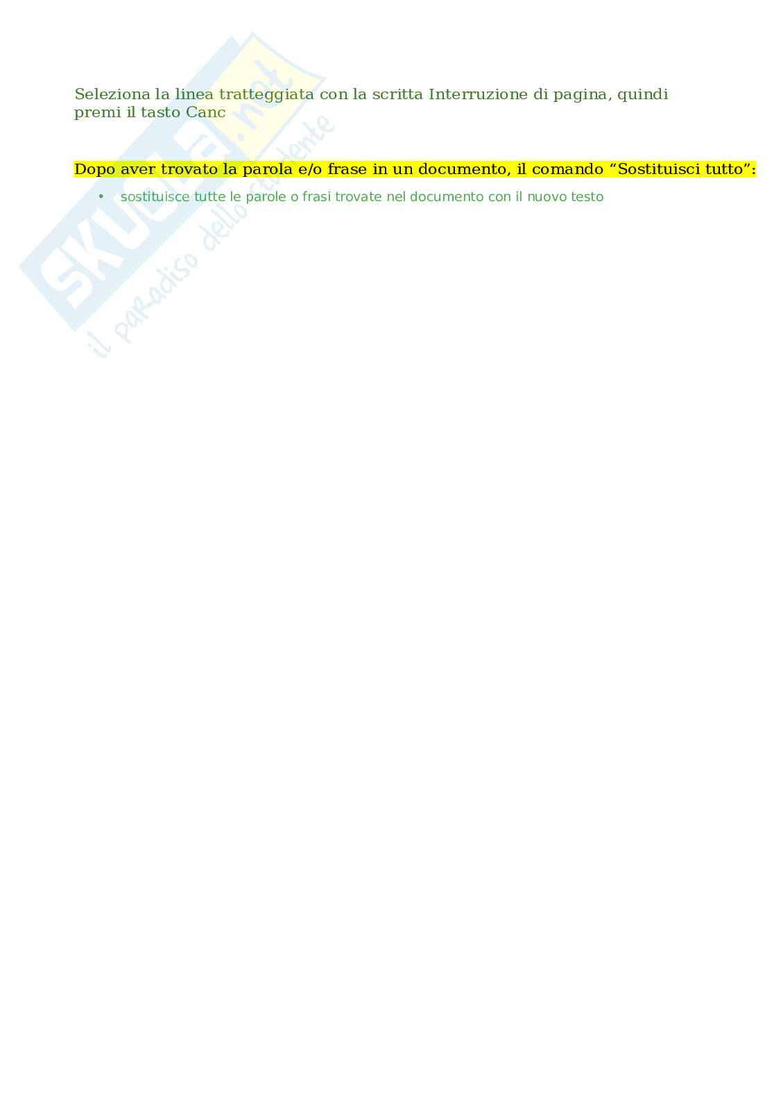 Domande e risposte Eipass Word - Guida completa all'uso di Microsoft Word. Aggiornato e completo. In ordine Pag. 2