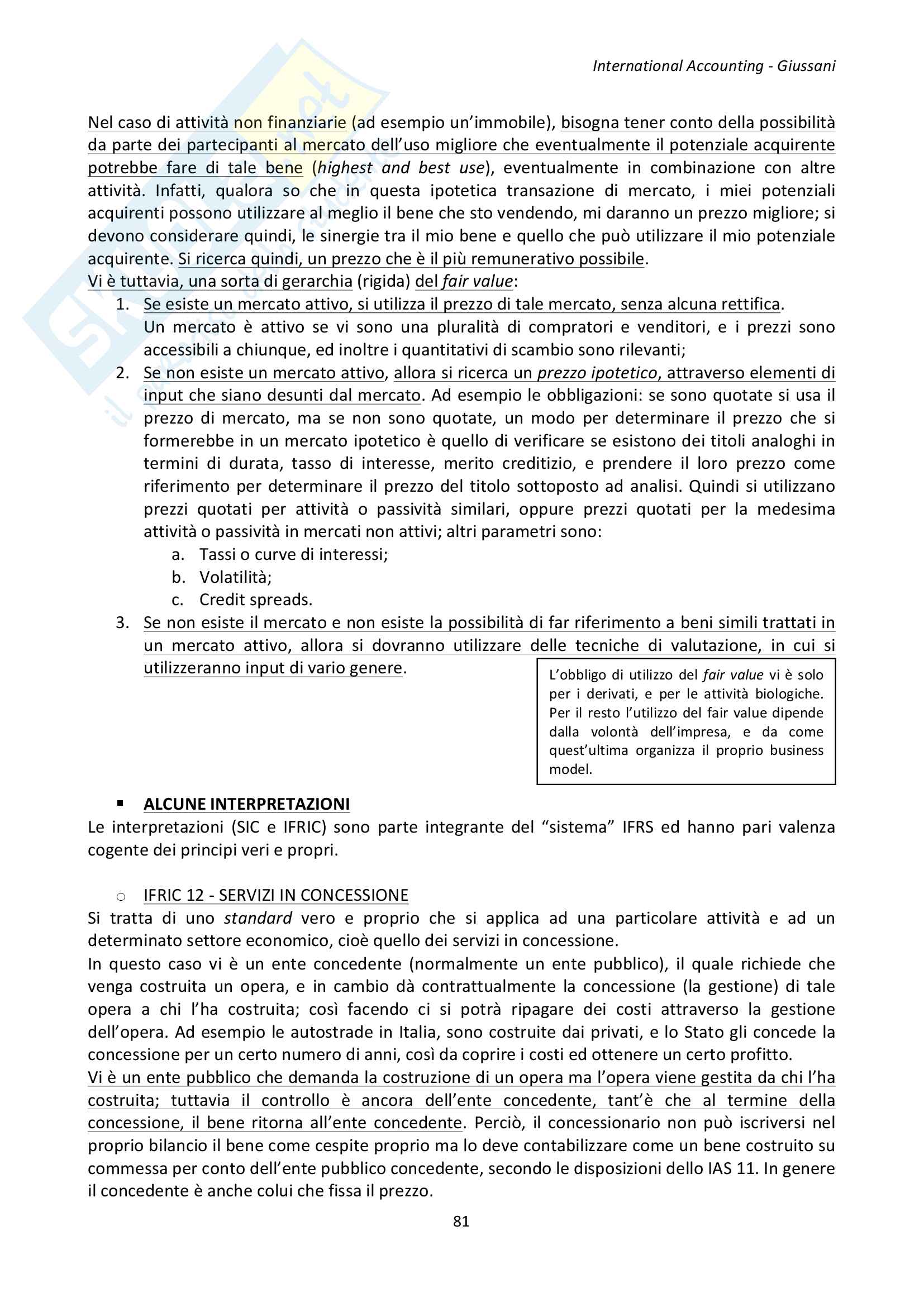 International Accounting - (IAS-IFRS) Pag. 81