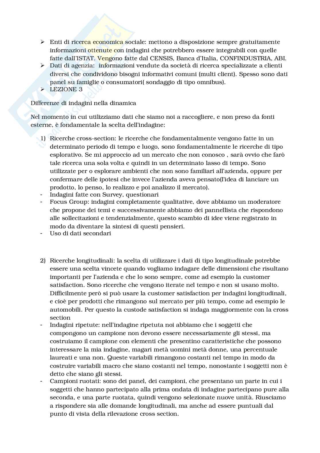 Analisi Quantitative di Mercato - Prof. Liberati Pag. 6
