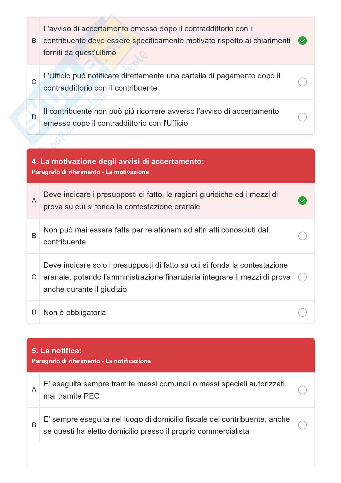 Tutte le 230 domande di Diritto tributario - 2024/25   Pag. 31