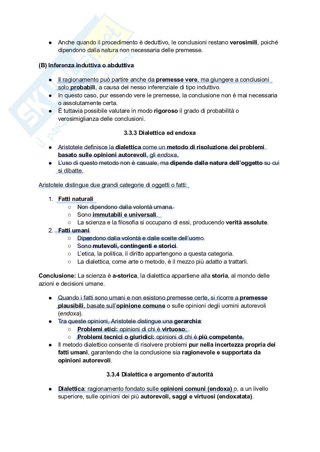 Riassunto esame Filosofia del Diritto, Prof. Sagnotti Simona Carlotta, libro consigliato Forme e momenti del ragionare nel diritto, Sagnotti Pag. 26