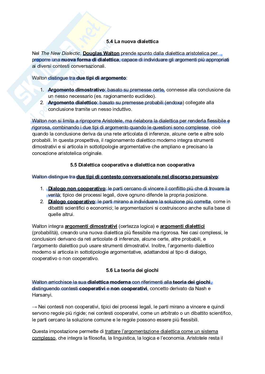 Riassunto esame Filosofia del Diritto, Prof. Sagnotti Simona Carlotta, libro consigliato Forme e momenti del ragionare nel diritto, Sagnotti Pag. 31