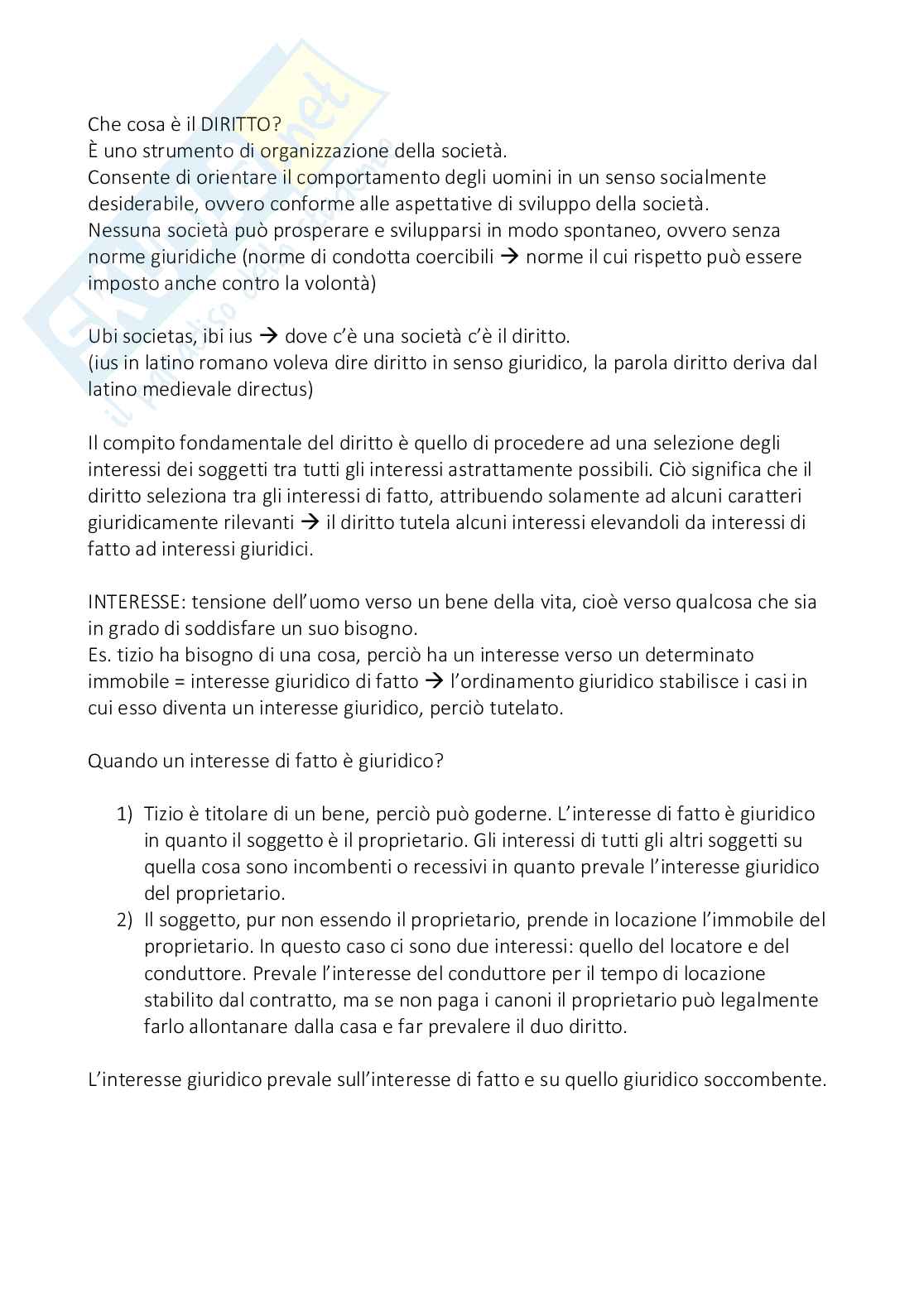 Diritto Privato - Appunti dell'intero anno accademico Pag. 2