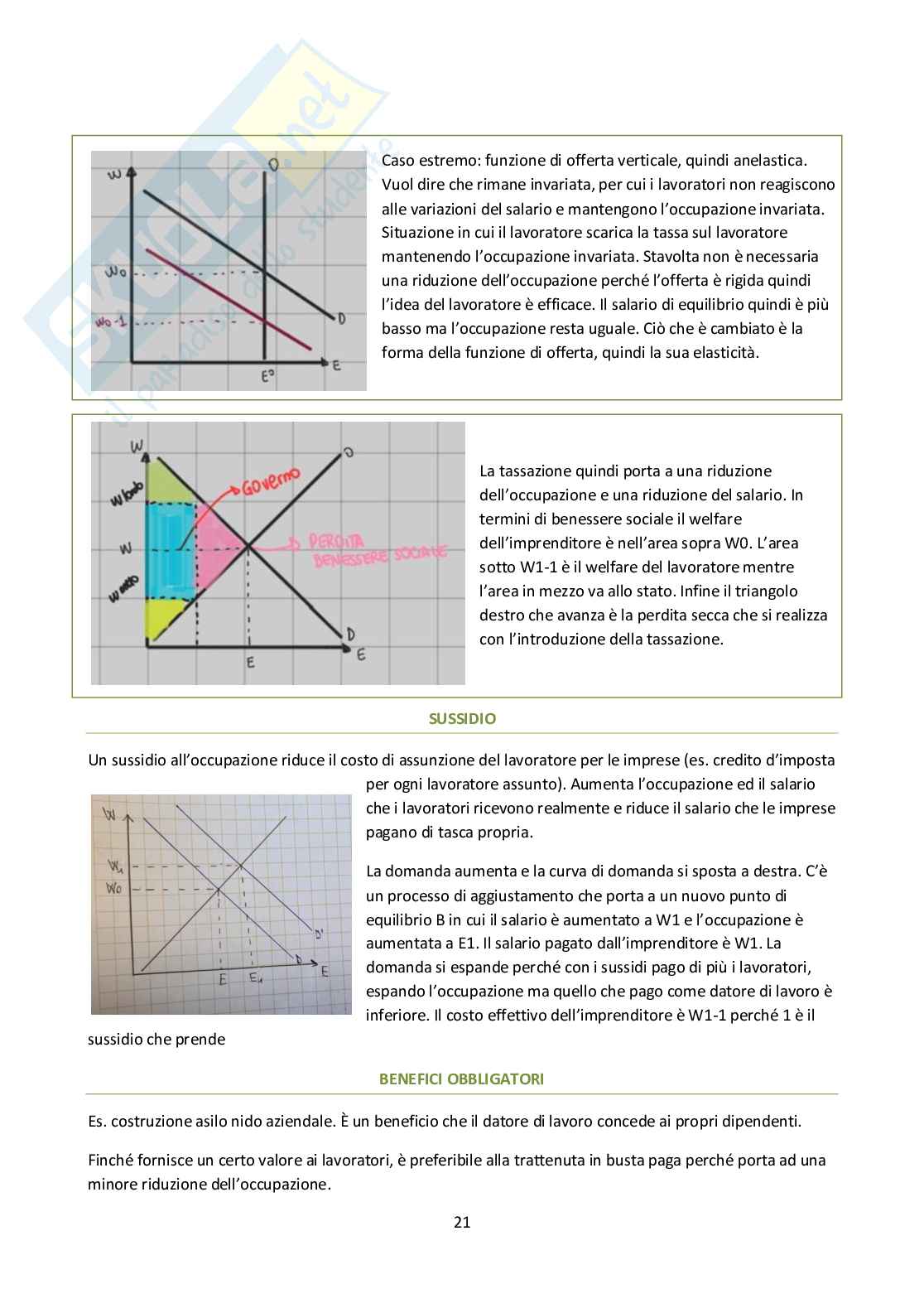 Appunti di Economia del lavoro e delle risorse umane Pag. 21