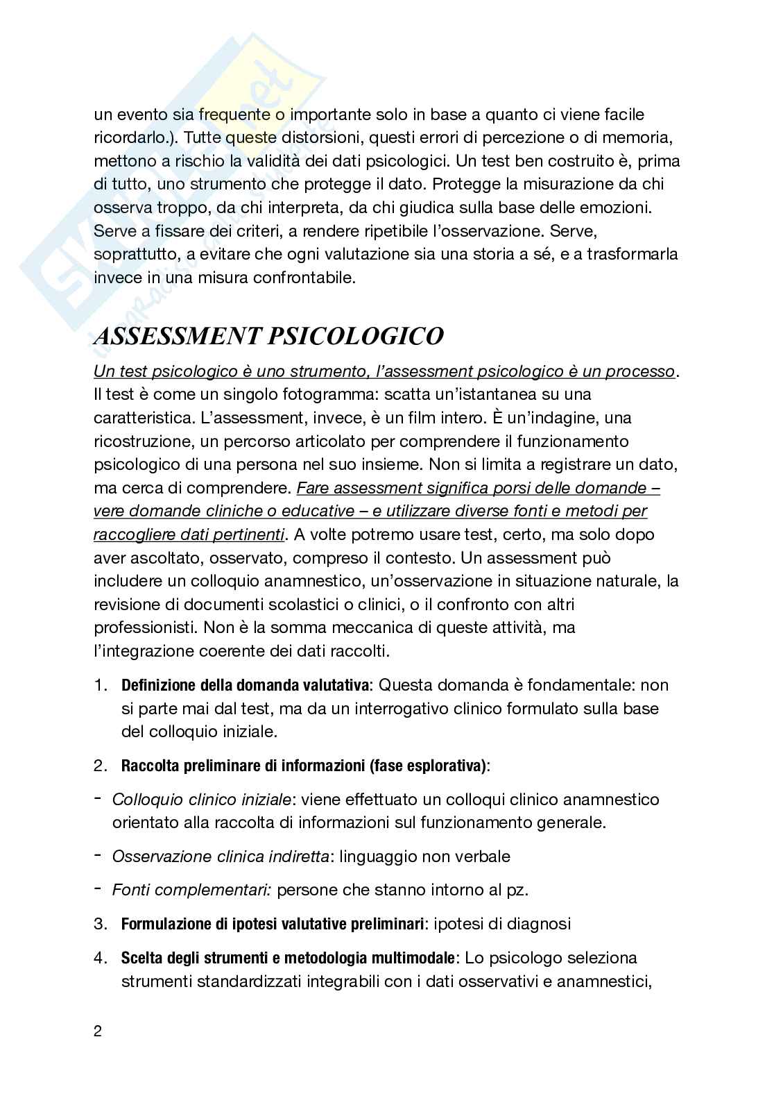 Teorie e tecniche dei test Pag. 2