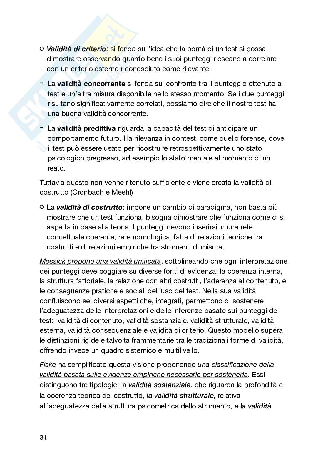Teorie e tecniche dei test Pag. 31