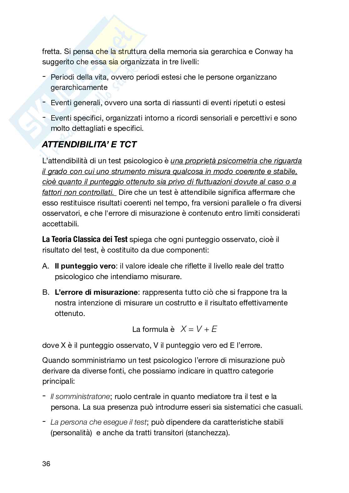 Teorie e tecniche dei test Pag. 36