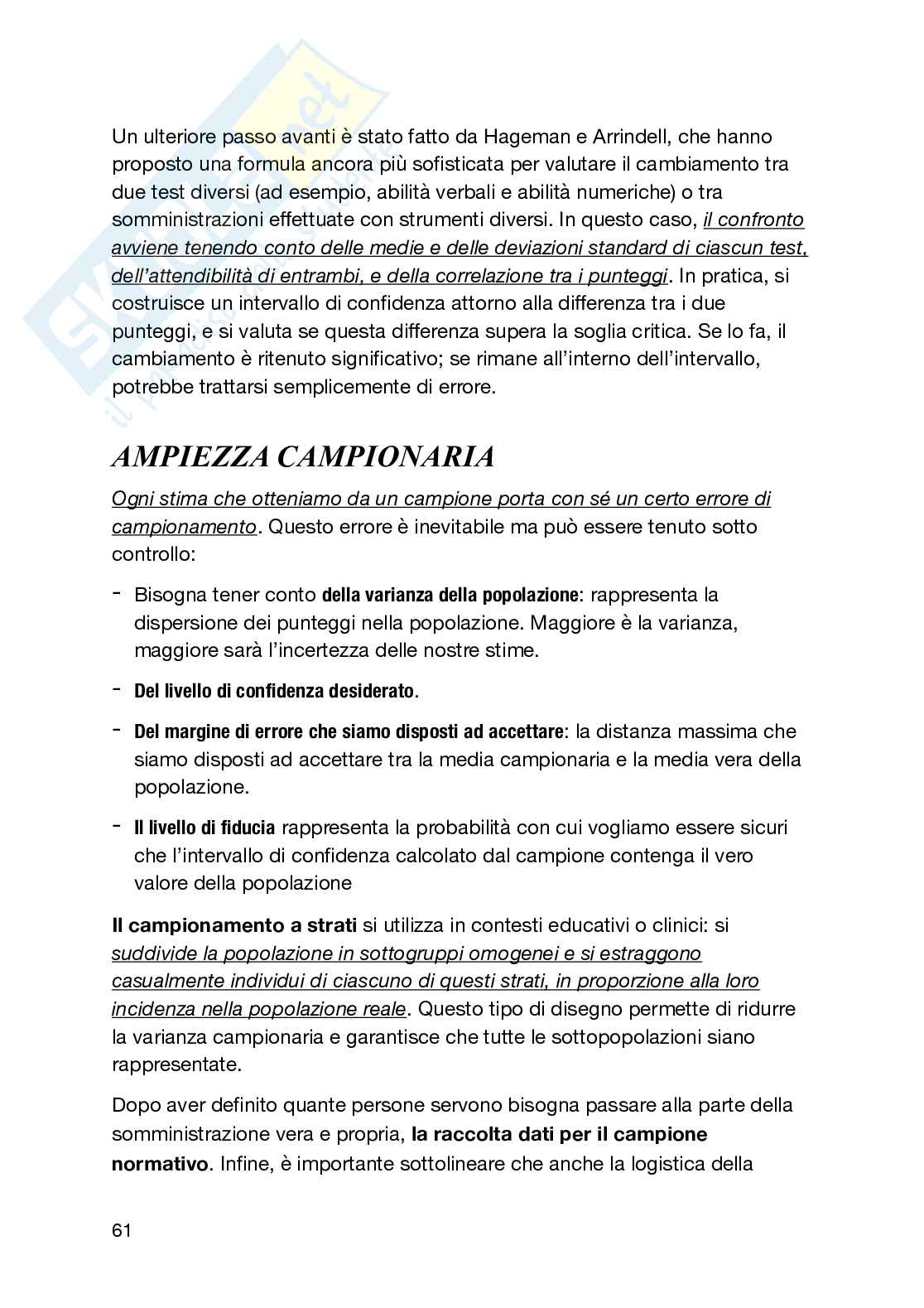 Teorie e tecniche dei test Pag. 61