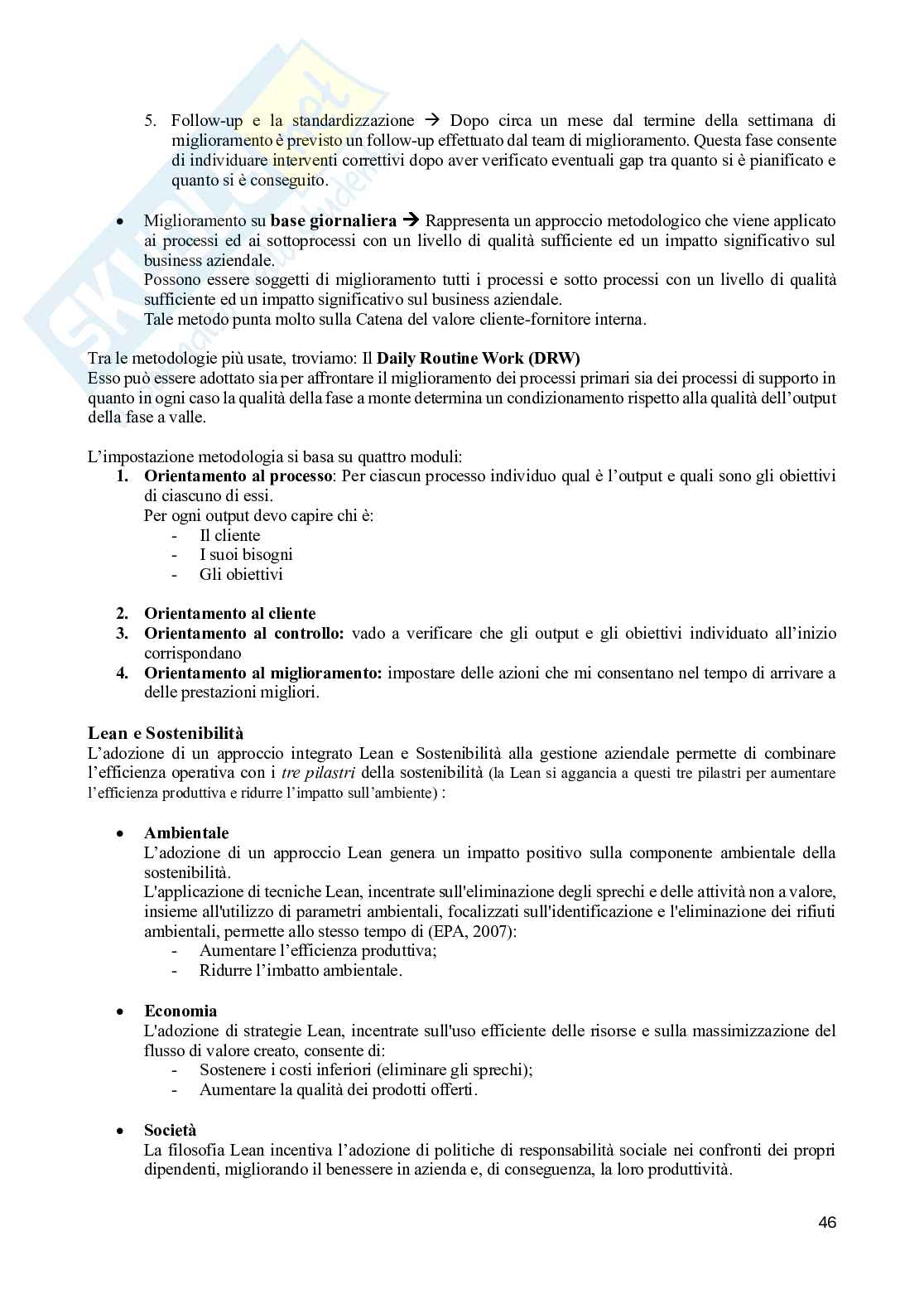 Appunti esame Produzione, qualità e sostenibilità Pag. 46