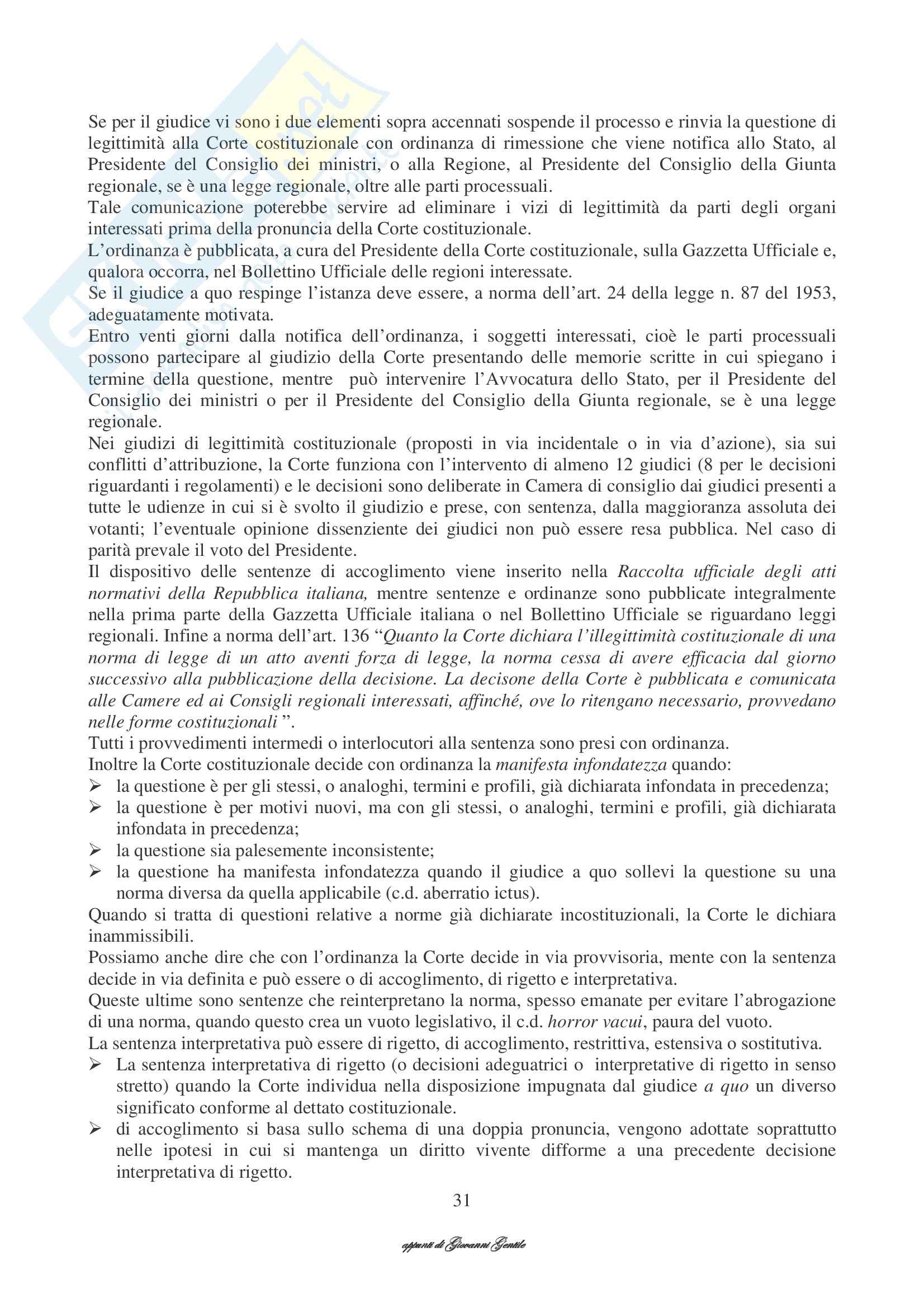 Diritto costituzionale - Appunti Pag. 31