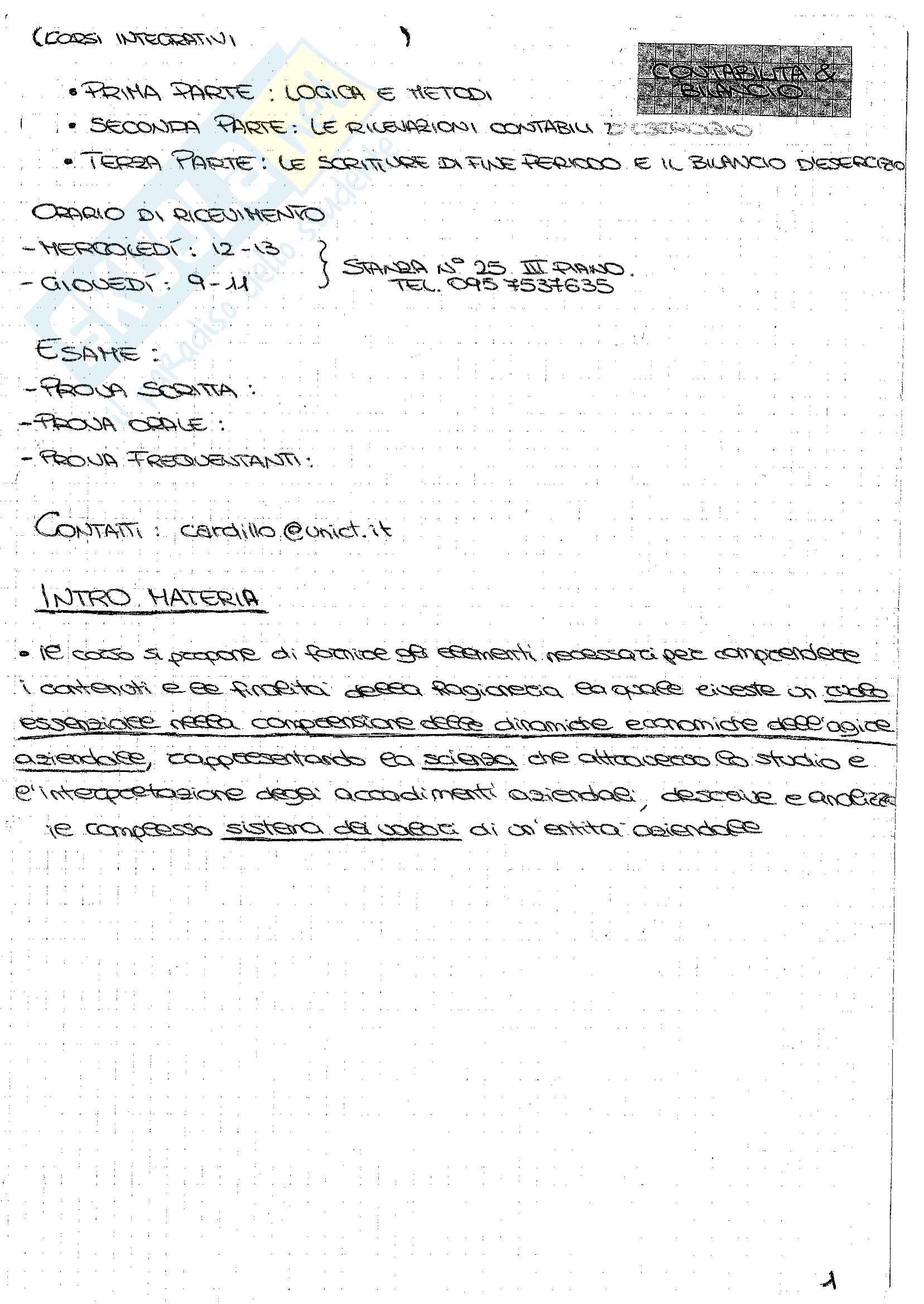 Appunti Di Contabilità E Bilancio Pdf