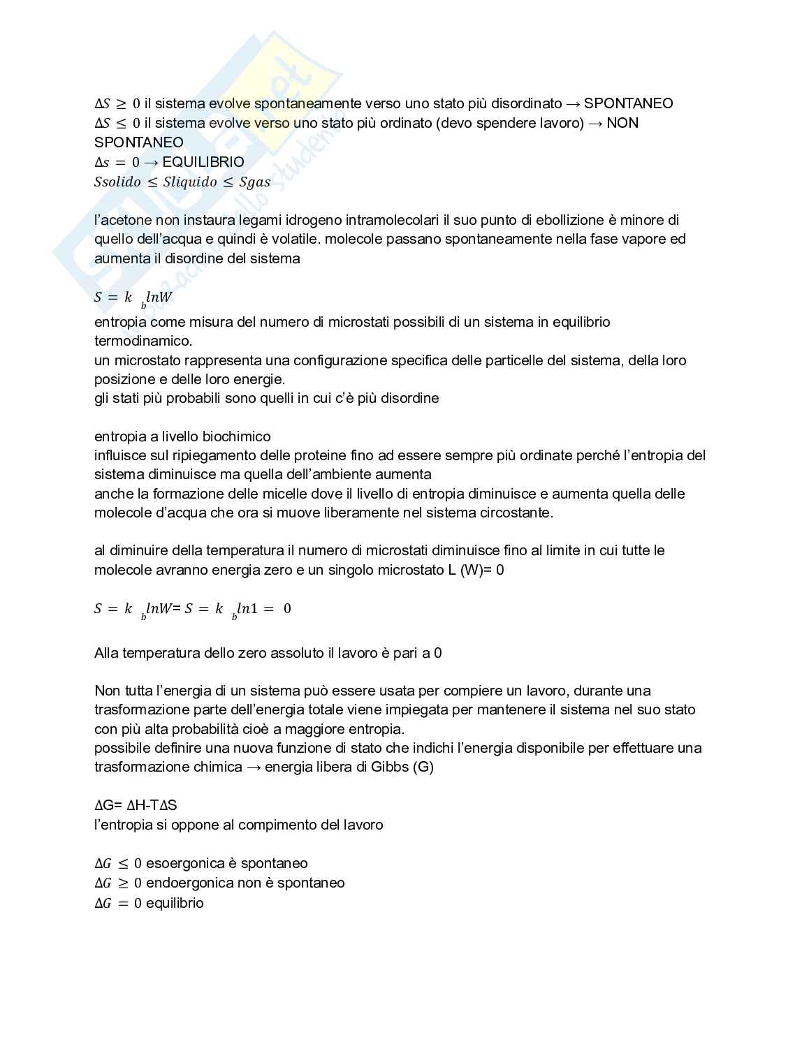 Chimica e propedeutica biochimica, semestre filtro Pag. 21